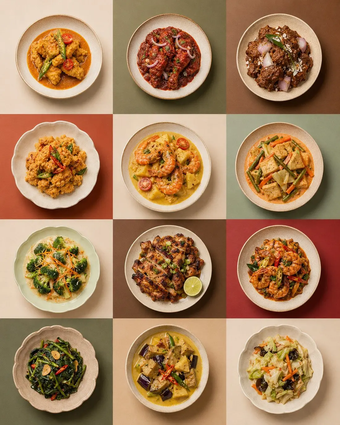Deepavali catering spread laid out for an open house celebration in Singapore